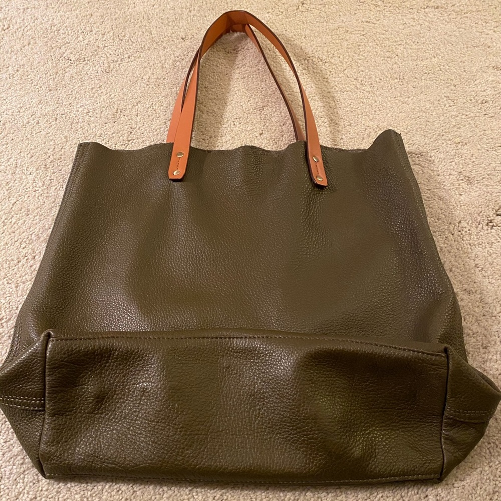 GAP Leather Tote - Picture 1 of 10